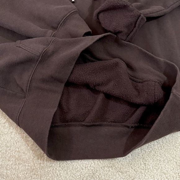 Chocolate Brown Oversized Hoodie Dress - Picture 5 of 6